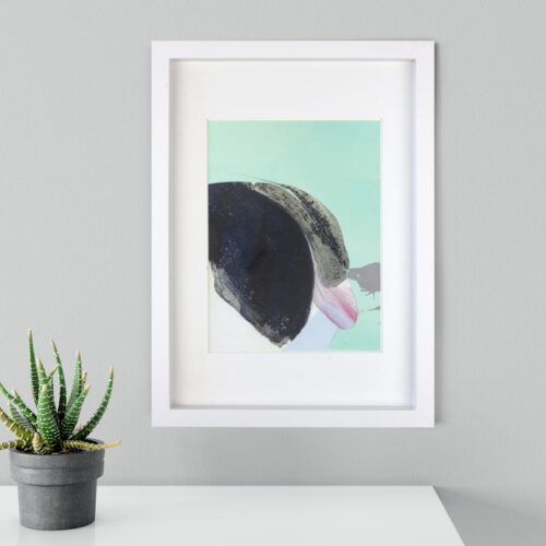 Scorie 15, peinture fixée au mur, réalisée par David AL